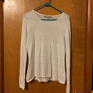 White lace sweater